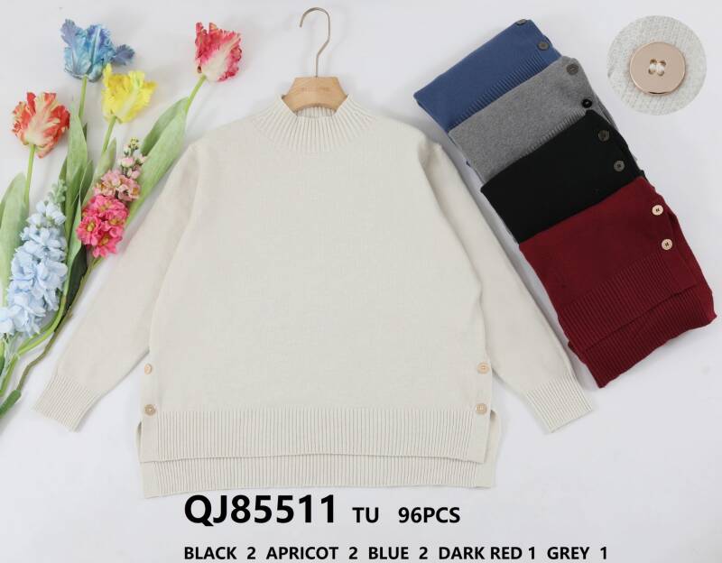 Swetry damska (Francja produkt) Roz Standard, Mix Kolor .Paczka 8 szt